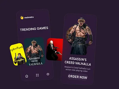 Game Mobile App 3d design gamesmobileapp gamestore graphic design illustration typography ui videogame