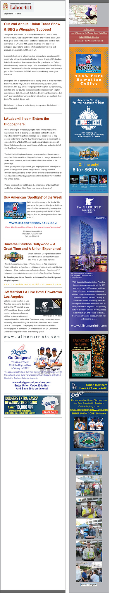 Labor 411 e-Newsletter design e newsletter email graphic design marketing newsletter