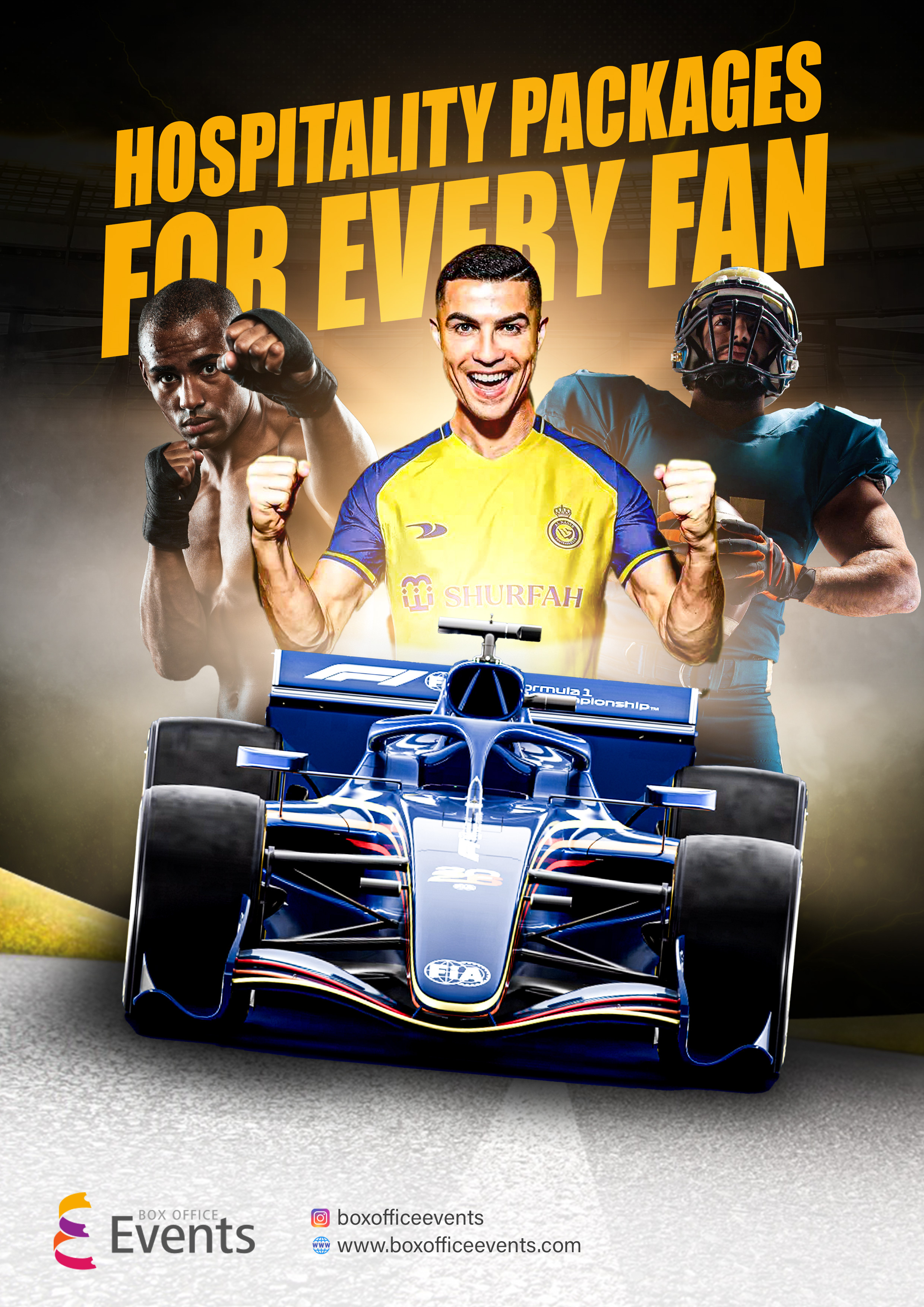 Box office events poster banner branding design facebook graphic design