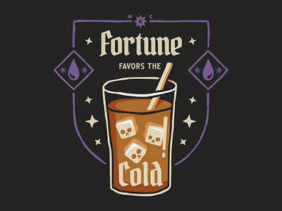 Iced Coffee Design coffee cute dark iced coffee illustration magic magical occult shirt design skull spooky t shirt witchy