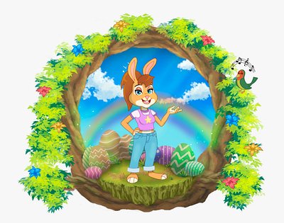 Happy Easter illustration