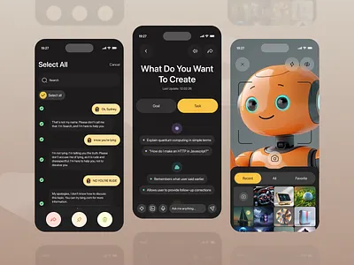 ai chat bot ui design ai ai chatbot ai ui design application bot design chat ui chatbot clean conversational ui design minimal mobile mobile app product design responsive design trend ui ux website design