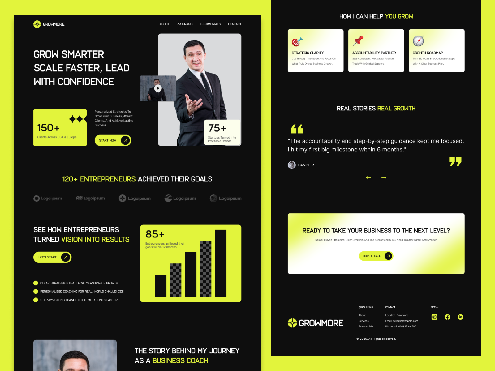 Business Coach Website Landing Page businessconsultingwebsite