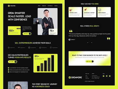 Business Coach Website Landing Page businessconsultingwebsite