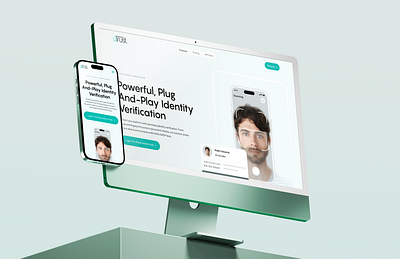 Next Gen Verification Portal - UI/UX Exploration id card id card website identity verification identity verification system landing page login verification modern website powerful identity saas landing page secure identity verification platform verification system web design