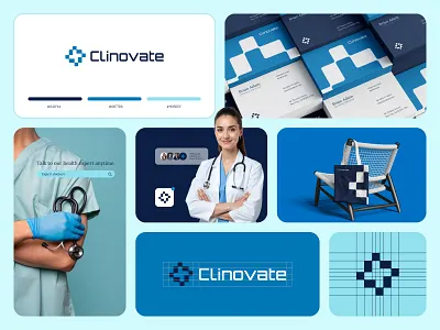 Clinovate - Clinic and Tech Logo branding clinic clinic logo clinic tech health clinic logo logo logo tech logodesign logomaker logos medi tech logo medical modernlogo tech tech medi logo tech medical