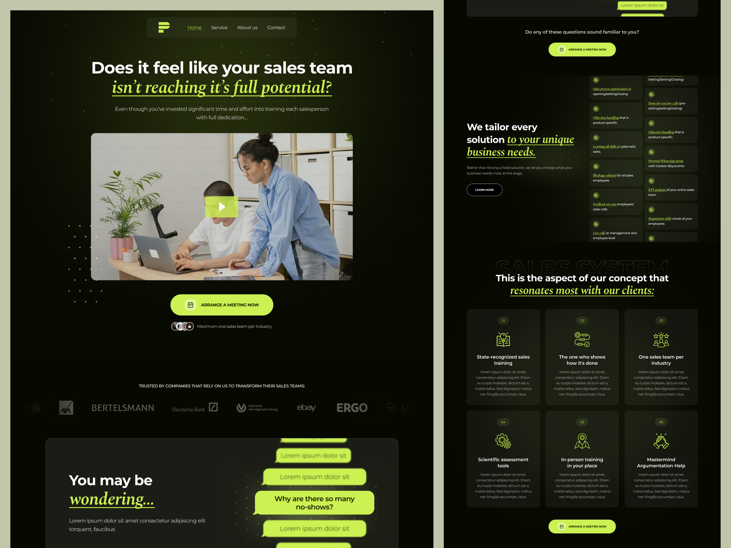 Example of Landing Page Design