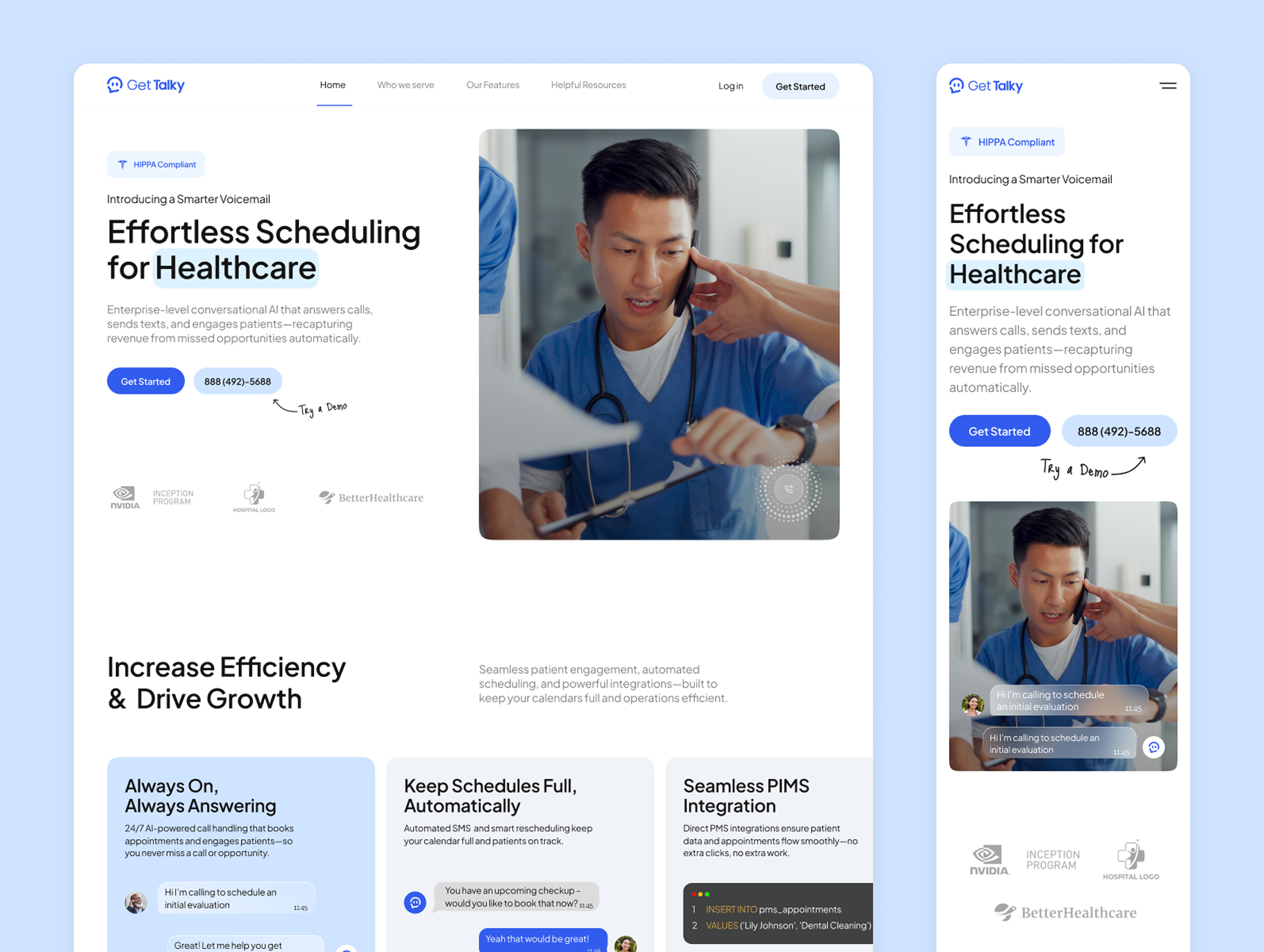 Healthtech Website Design ai agent ai assistant ai healthcare ai startup ai technology ai virtual front desk ai website ai website design artificial intelligence clinic website corporate website digital health healthcare website design healthtech hospital website med tech medical startup saas sales automation wellness website