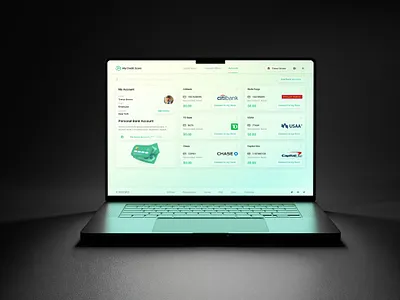My Credit Score - UI UX Design for Financial Dashboard branding credit score dashboard finance financial fintech insurance loans modern product design real estate saas template ui user panel ux web app web design web ui website