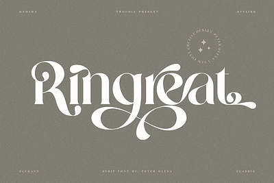 Ringreat Decorative Serif Font bold font branding font creative font display font fashion font ligature font logo font modern font modern serif ringreat decorative serif font serif font trendy font typography unique font