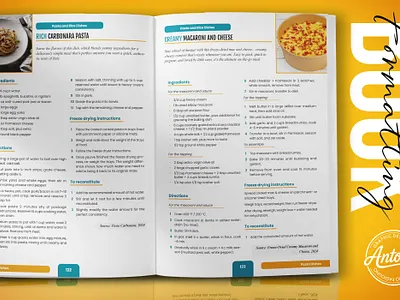 Cookbook Formatting & Layout Design print ready design