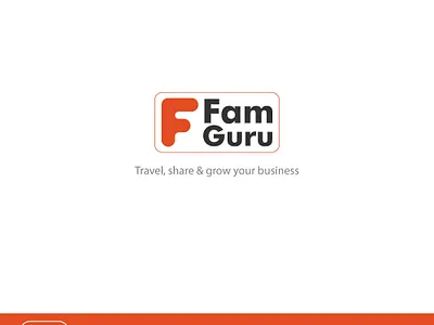 Logo Design Concept for Fam Guru concept design designer graphic design graphic designer illustrator inspiration logo logo designer logotype orange photoshop