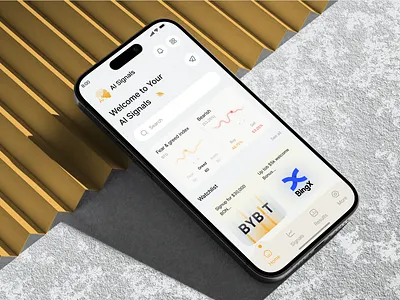 Crypto Signals AI – Smarter Trading on the Go aitrading chat app cryptoapp cryptosignals cryptotrading dribbblecrypto fintechdesign investmentapp mobile app mobileappui tradingapp ui uxuidesign