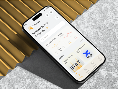 Crypto Signals AI – Smarter Trading on the Go aitrading chat app cryptoapp cryptosignals cryptotrading dribbblecrypto fintechdesign investmentapp mobile app mobileappui tradingapp ui uxuidesign