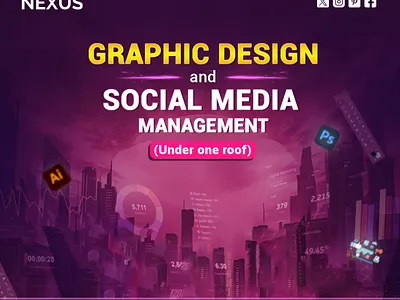 Graphic design and Social media management under one roof. adcampaign branding design facebook post design graphic design instagram post design logo social media social media design social media management social media marketing