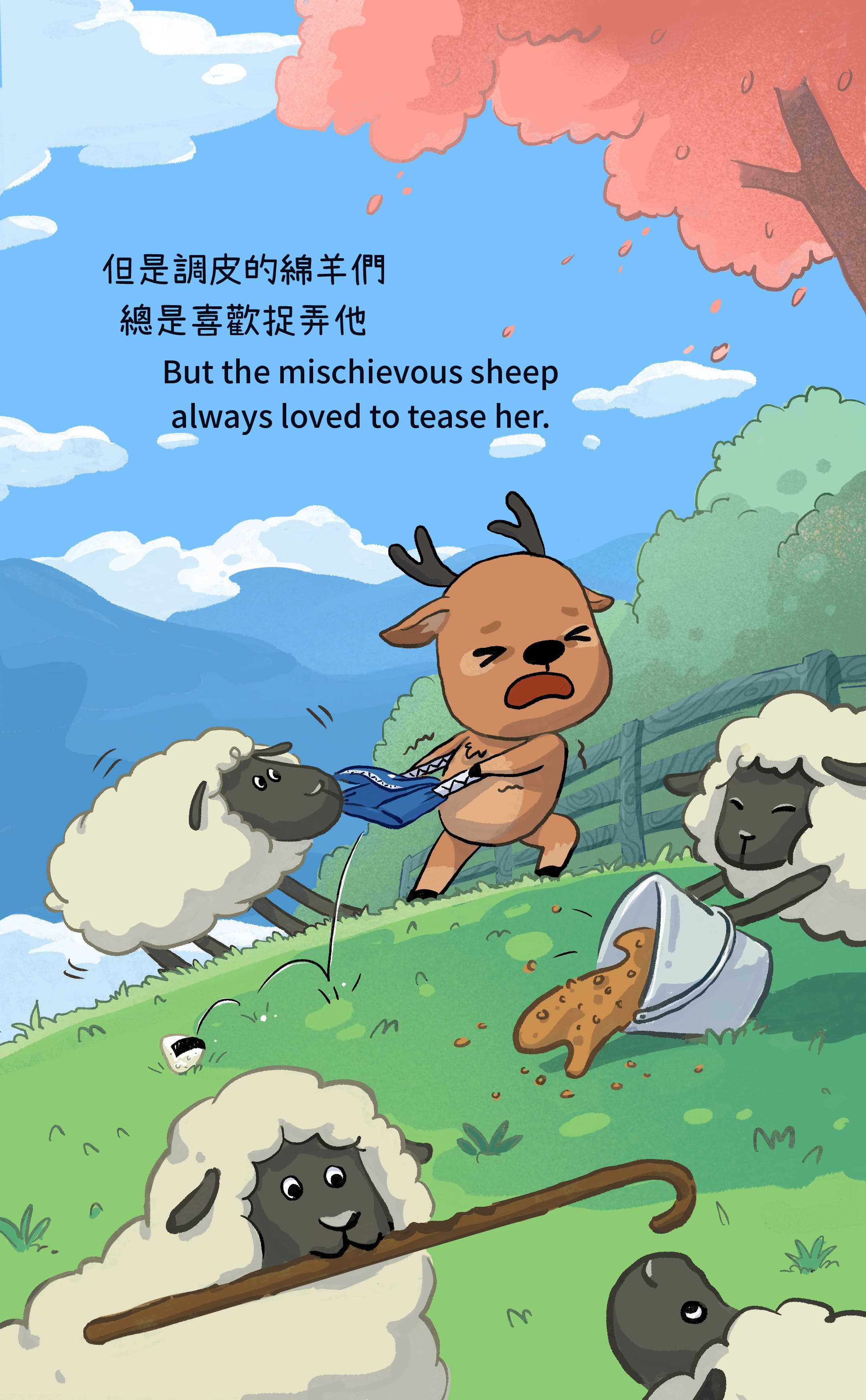Little Deer Adventures comic concept art illustration