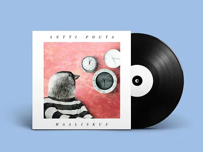 Cover art / Antti Pouta: Maaliskuu (2016) drawing illustration mixed media pencil