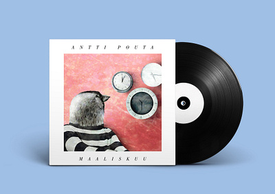 Cover art / Antti Pouta: Maaliskuu (2016) drawing illustration mixed media pencil