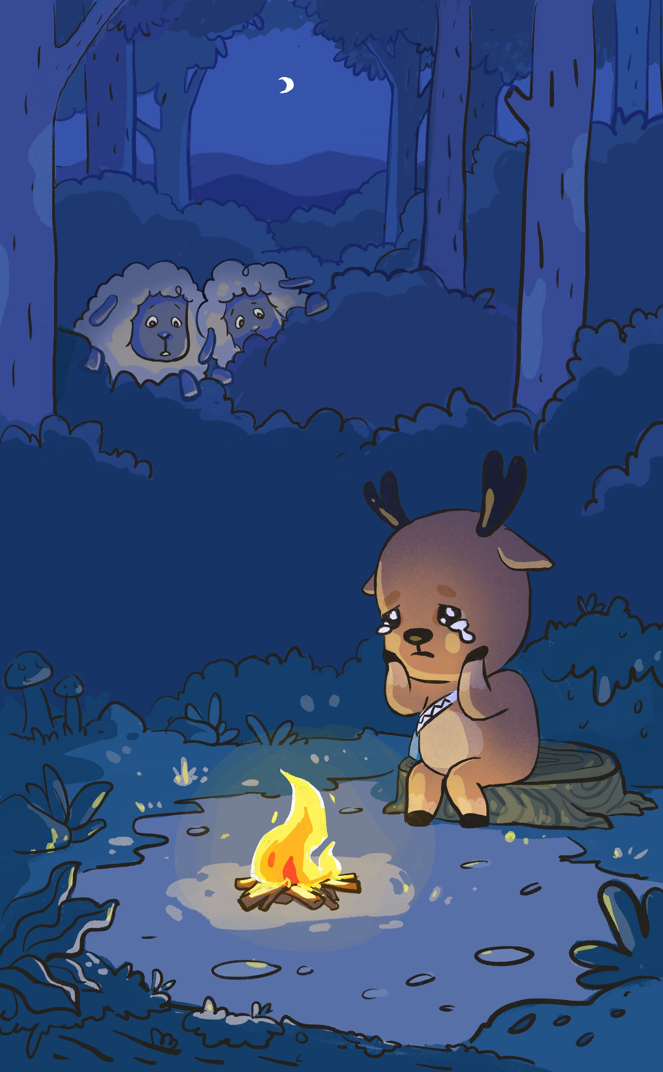 Little Deer Adventures character design childrens book concept art illustration