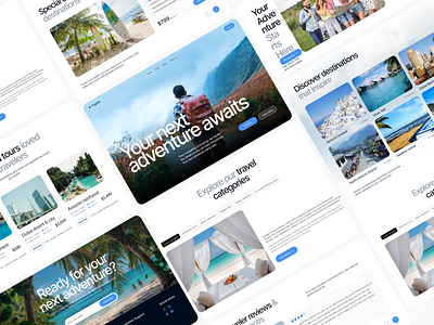 TripOn – Travel Landing Page Full Design clean image design landing page modern product traveldesign ui ui ux web website website design