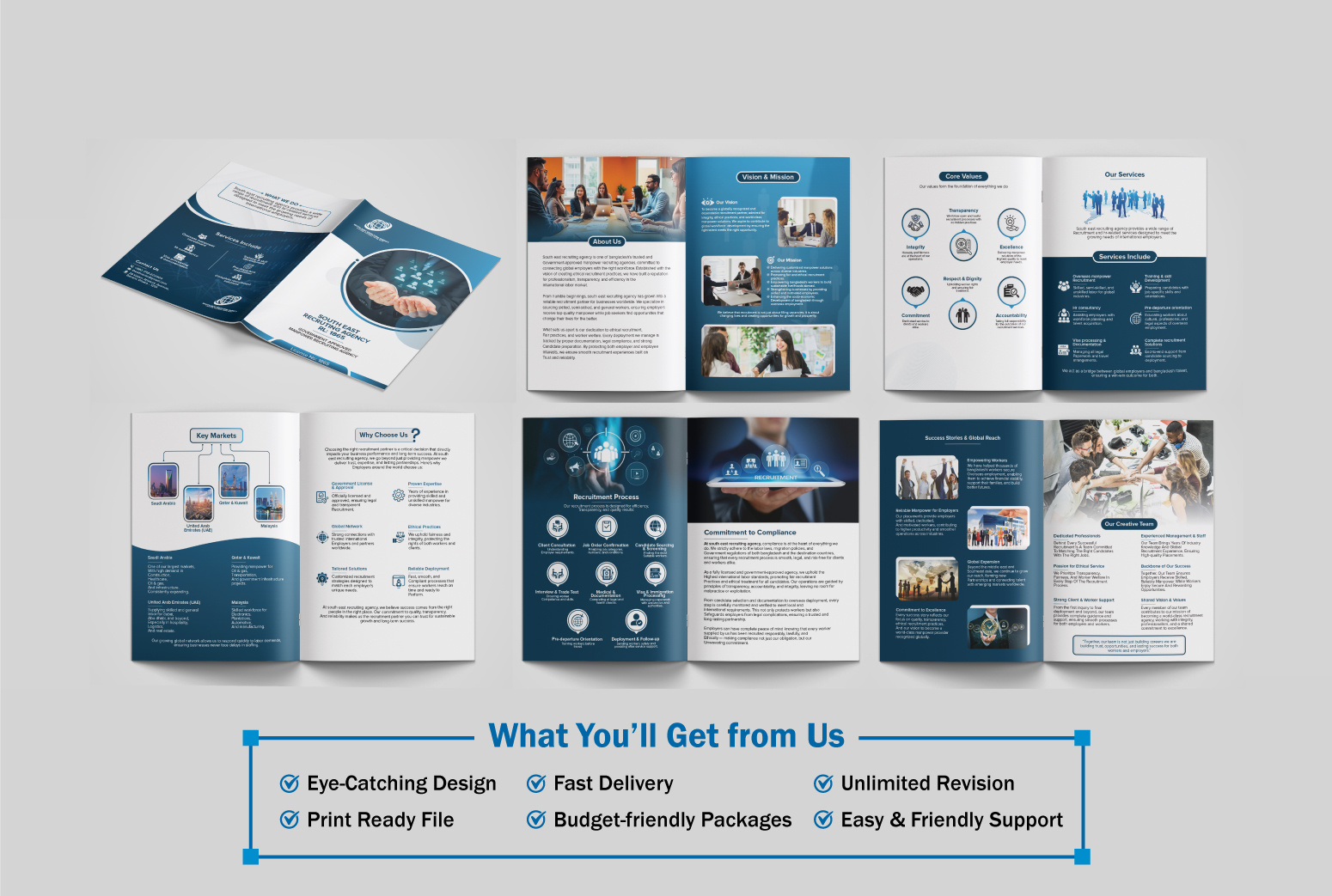 Example of Company Profile, Business Brochure
