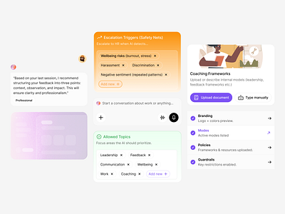 ThriveAI Components branding design illustration mockup ui uidesign uiux
