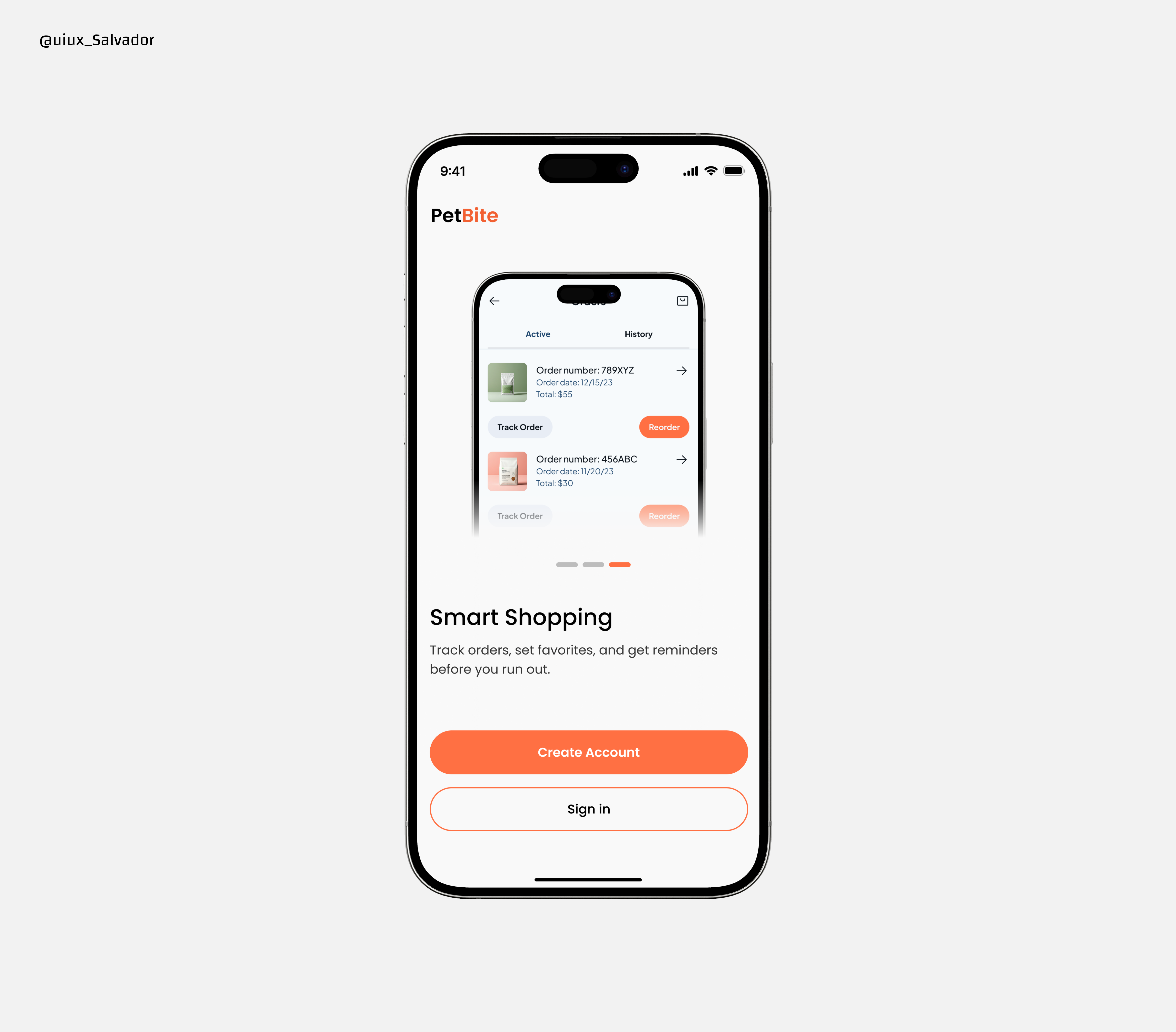 Pet app onboarding Screen delivery ecommerce food graphic design log in mobile design onboarding onboarding screen pet pet food product design signup ui ui design