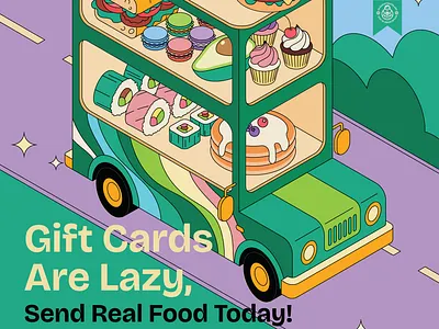 Food Delivery Illustration Detail beverage branding delivery design flat food hippie icon illustration nostalgia pattern retro vector illustration