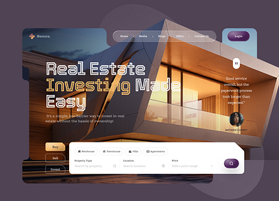 Rebound: Real Estate Landing Page – Modern UI Expansion daily ui