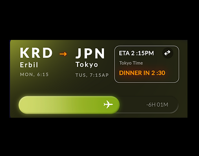 Modern Flight Tracker UI graphic design motion graphics ui