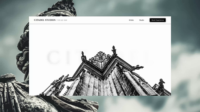 Tattoo Studio Website Design - Citadel Studios branding minimal design modern design ui web design