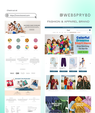 Apparel & Fashion Brand Ecommerce Website business website ecommerce shopify website design website development woocommerce wordpress