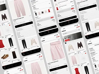Fashion ecommerce mobile app ecommerce fashion ecommerce mobile interface shopping interface ui design ui ux
