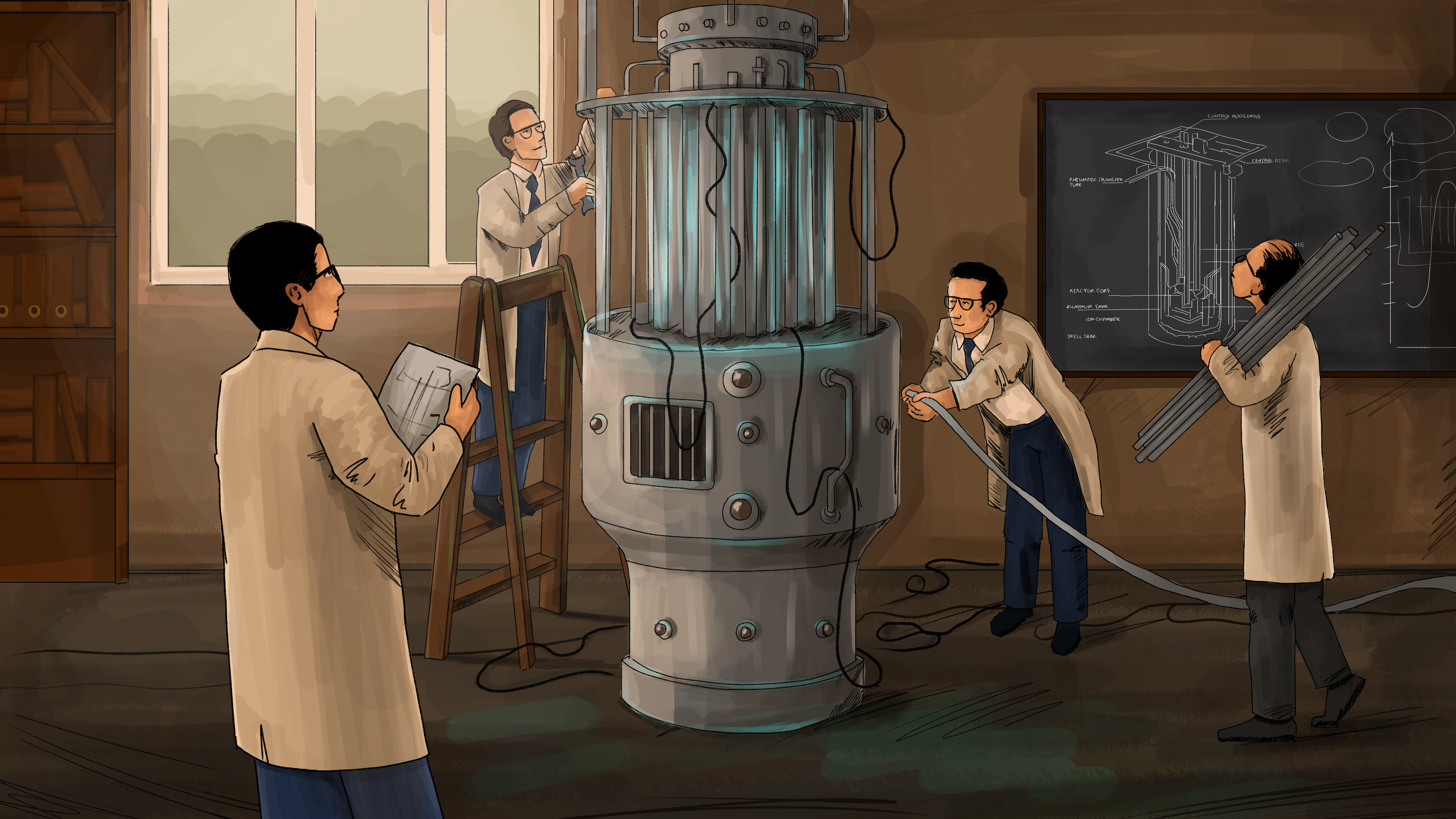 TRIGA.Nuclear reactor/ Animation frames animation branding graphic design illustration motion graphics photoshop
