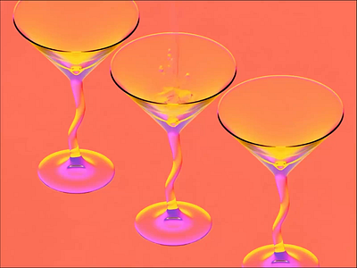 Drink CGI Animation 3d aniamtion 3d animation abstract art art direction artwork beauty brand blender bold colors branding coctail color blend colorful gradients graphic design illustration motion design motion graphics visual identity