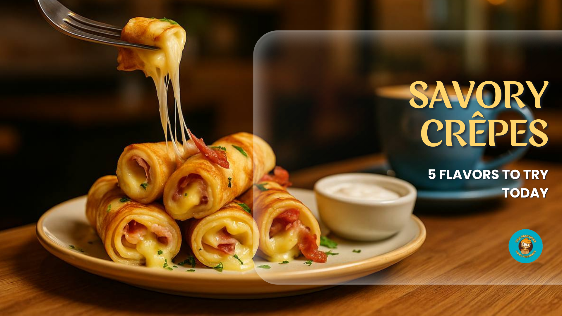 Savory Crêpes — for Digital Signage (Presentation) animation branding visual identity graphic design design digital signage menu design food beverage resturant fuul hd motion design typography