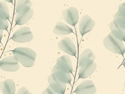 Watercolor Leaves With Gold Splashes. Seamless pattern delicate fabric fashion floral gold packaging pattern seamless textile