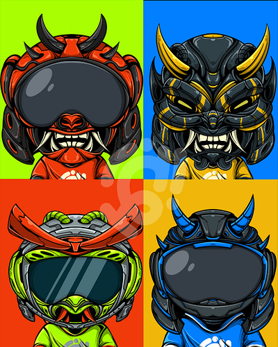 The Bright Color anime art card character comic cyberpunk design doodle game illustration nft vector
