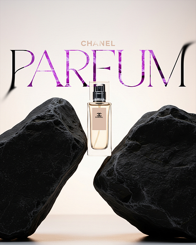 Chanel Parfum Poster Design chanel graphic graphic design madhav madupu mockup motion graphics parfum perfume poster product