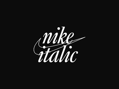 Old Nike Italic [UNOFFICIAL] brand identity branding custom font font italic logo logotype nike serif type type design typeface typography