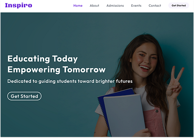 School Website academicwebsite creativedesign designcommunity designinspiration dribbble education educationwebsite landingpage school schooldesign ui uiux webdevelopment website