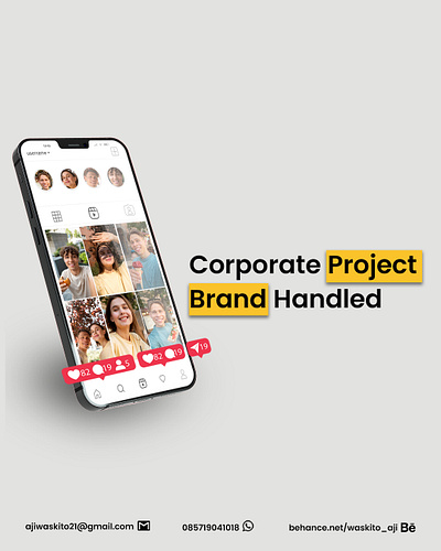 Project Post Social Media branding fashion graphic design instagram lifestyle portfolio socia media