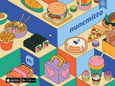Food Illustration Detail advertising app banner branding burger delivery design fast food flat food illustration fries icon illustration pancake pattern restaurant vector illustration web