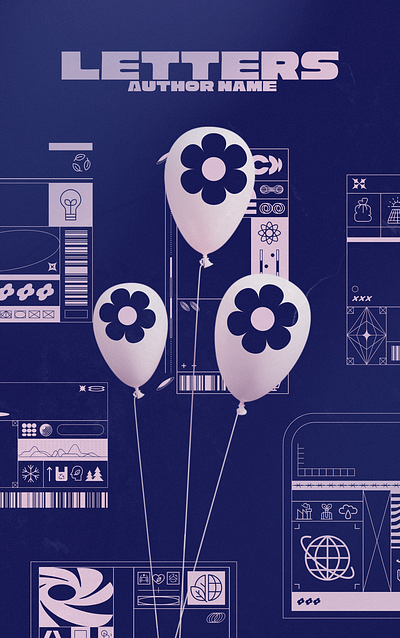 LETTERS - Book Cover Design (Sci-Fi) book bookcover cover graphic design