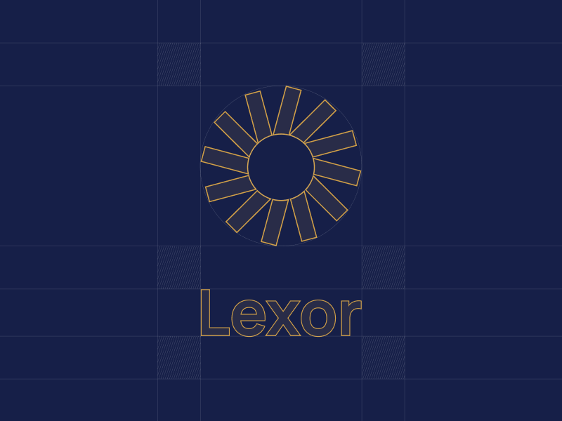 Lexor – Global Law Firm Logo & Brand Identity legal design