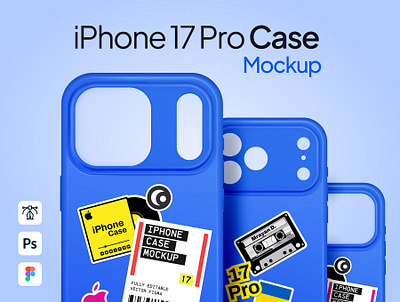 iPhone 17 Pro Case Mockup apple branding case device mockup free graphic design iphone iphone 16 iphone 17 iphone 17 case mockup mobile mockup psd smartphone