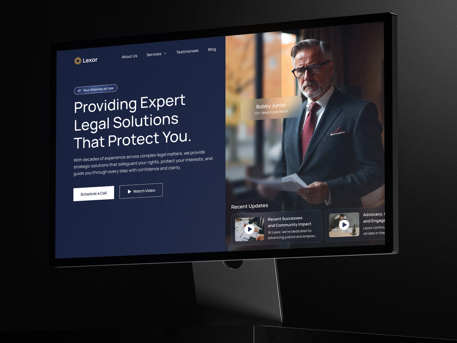 Lexor — Global Law Firm Brand identity & Website UI/UX Design legal design