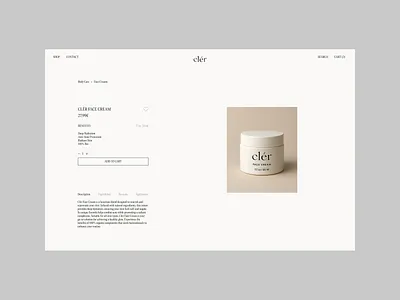 E-com Layout ecommerce minimal product typography ui web design website