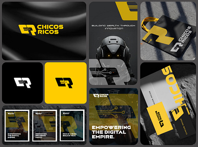 Brand Identity - Chicos Ricos Tech Empire branding design graphic design illustration logo social media design typography ui ux vector