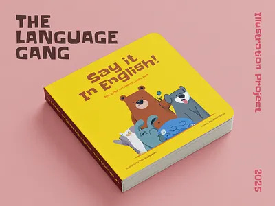 The Language Gang - Children Book Illustrations animals book illustration branding children children book children illustration cute design family graphic design icon illustration kawaii line minimal retro simple sweet ui
